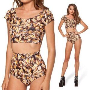 Blackmilk Bee Nana Top & Bottom Set